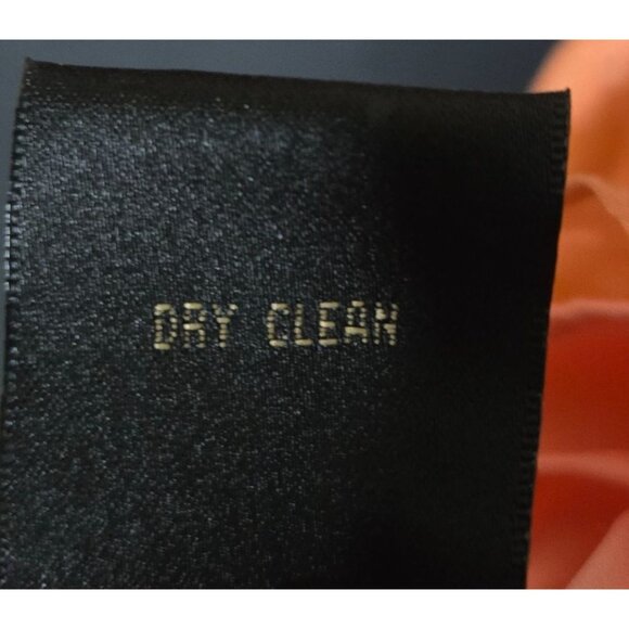 Y2K Vintage Style Silk Metallic Pink Coral Crinkle Halter Babydoll Mini Dress sz - Picture 11 of 12